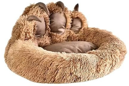 Generisch Kuscheliges Katzenbett Katzenkorb Katzenkissen Kuschelbett Plüsch Pfote waschbar