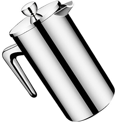 Cabilock Caffettiera A Infusione Rapida Con Beccuccio Alla Moda in Acciaio Inossidabile 304 1000 Ml Teiera Con Filtro