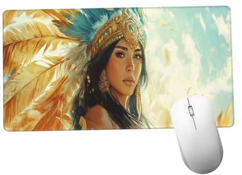 Azul Alfombrilla Ratón 1400x600x3mm Alfombrilla Raton XXL Grande con Base de Goma Antideslizante, Lavable, Accesorios Gaming Mujer, Ordenador Gamer Regalos, Mouse Pad Gaming Mejora La Velocida Y658