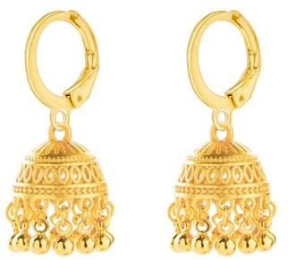 Oro Indiano Jhumki Bell Hoop Orecchini Per Le Donne Retrò Etnico Boemia Hollow Jhumka Campana Rotonda Nappa Pendre Goccia Orecchino Bollywood Boho Tradizionale Gypsy Huggie Gioielli, conventionnel