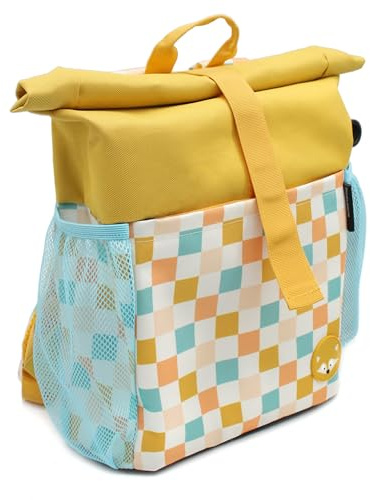 LES DEGLINGOS - Sac à dos Rolltop ajustable - Garçon et Fille 3 ans et plus - Poche Zippée intérieur - Sac pour le sport, sortie ou weekend