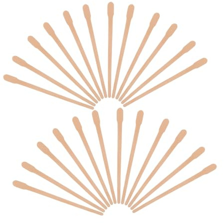 DECORNIJIA 1000 Stück Holz Wachs Sticks Waxing Applikatoren für Gesicht und Kleine Haarentfernung Stabile Holzspatel für Präzises Auftragen Kompakt und Vielseitig für Damen und Herren