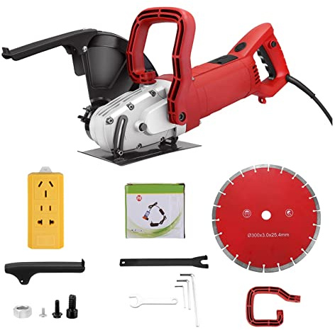 Sierra para Concreto, 5800W 4300RPM Máquina de corte la ranura del cazador pared 110 mm elétrica cemento máquina cortando los kits