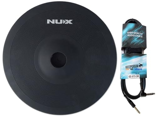 Nux DM8-Cymbal Becken-Pad E-Drum Becken 12 Zoll mit keepdrum Kabel