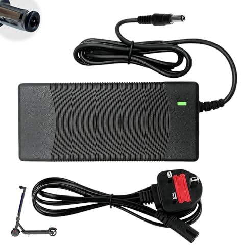 42V 2A Electric Scooter Charger, Hoverboard Charger, Electric Bike Lithium Battery Charger, Fast Charging with LED Indicator, for Kugoo S1 S2 S3, Kugoo M2 Pro, Etwow and More, DC 5mm