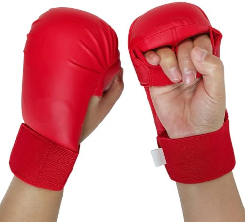 Guanti Karate Unisex Guantoni Imbottiti in Schiuma Protettivi per Allenamento Kickboxing Adatti per Arti Marziali Boxe Sparring Attrezzatura da Boxe