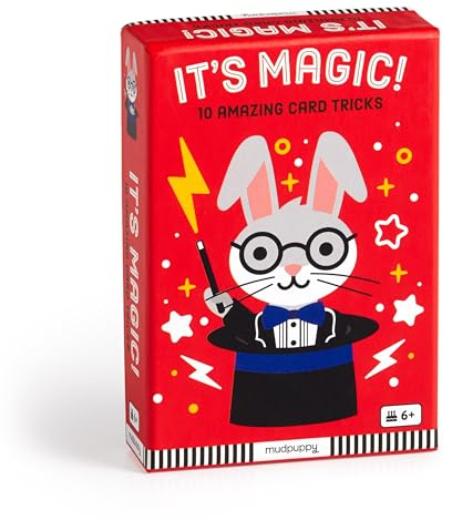 Mudpuppy It's Magic! – Animal Version of Classic Kids Card Tricks Card Game with Cute Illustrations of Animals for Children Ages 4 and Up, 2-4 Players