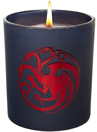 Game of Thrones: House Targaryen Large Glass Candle