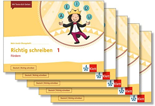 Richtig schreiben 1. Fördern: Übungsheft im 5er-Paket Klasse 1 (Mein Anoki-Übungsheft)