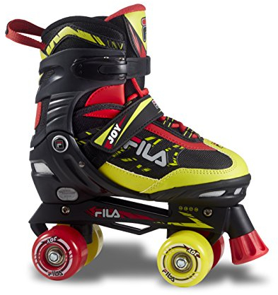 FILA SKATES 013017032 Joy Inline Skate Kid Black/RED/Lime Größe M 35-38
