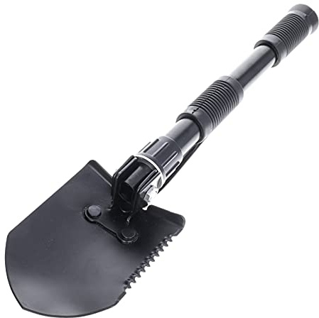 ASR Outdoor Collapsible Folding Handheld Shovel (2 Styles) (16-inch Prospector Folding Shovel wtih Pick)
