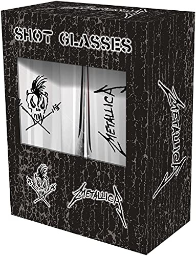 Metallica Scary Guy Unisex Set vasos chupito transparente vidrio