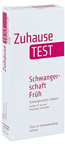 ZUHAUSE TEST Schwangerschaft früh Urin 1 St