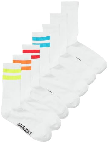 JACK & JONES JACELI STRIPES TENNIS SOCK 7 PACK