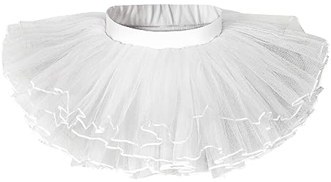 1 Stück 4-Lagiger Tutu-Rock Tüll-Tutus Für Mädchen Tüll Flauschiger Ballettrock Baby-Kleinkind-Tutus (Weiß)