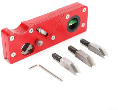 Kantenhobel Holz, Hobel mit Fasenhobel, Eckhobel, Tischlerei, Handhobel für Holzbearbeitung, Fasenhobel, Holz, zum Anfasen und Schneiden von Holz(1*Plane +3*blades)