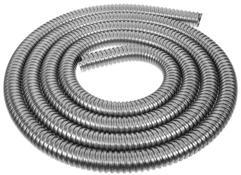 Uonlytech Protector de Cables Cable de Acero Inoxidable Manguera de protección de Mascota latiguillos de fontanería Organizador de Manga de Cable de Alambre Manguito de Tubo en Espiral Metal