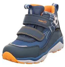 Superfit Jungen SPORT5 leicht gefütterte Gore-Tex Sneaker, BLAU/ORANGE 8010