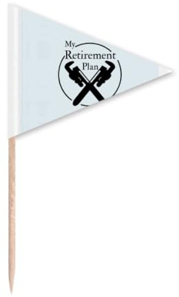 Equipo de llave para plan de jubilación, palillo de dientes, triángulo, decoración para magdalenas
