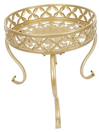 pflanzenständer, blumenstand, blumenstander Blumenregal pflanzenhocker pflanzentopf blumentopf hoch indoor holz seule Garten Blumentreppen Pflanzentreppe Ablagen deko gold metall weiß schwar
