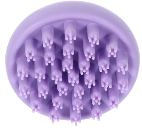 PLAFOPE Lila Silikon Shampoo Bürste zur Kopfhautmassage und Reinigung Erhöht die Reibung für Effektives Peeling und Sanfte Haarkopfpflege
