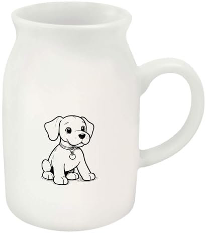 Azeeda 300ml 'Puppy Dog' Ceramic Milk Jug (MJ00016092)
