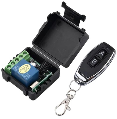Émetteur à bouton pour claviers et télécommandes automatiques de porte de garage | Télécommande flexible avec forte pénétration - 4 modes de fonctionnement bouton émetteur contrôle multiple stable