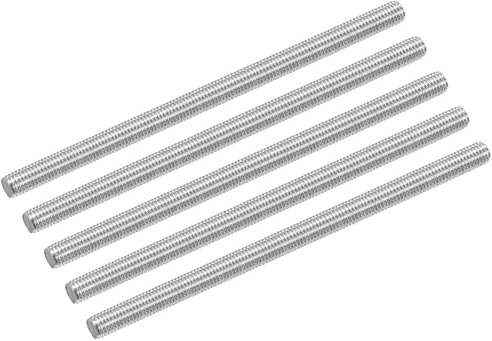 QUARKZMAN 15 Stück Gewindestange M8 x 150mm Vollgewinde Stange 304 Edelstahl Rechtsgewinde Stäbe für Ankerbolzen, Klemmen, Haken und U-Bolzen, 1,25 Gewindesteigung