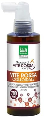 Vid Roja Coloidal. SPRAY de nueva generación Suplemento Coloidal Activo. Antiaging. Cada bote contiene 100ml. 700 ppm: la concentración de ingrediente activo MÁS ALTA del mercado. Vitaminas.