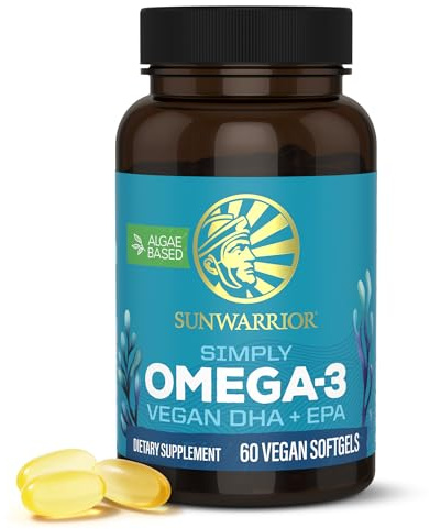 Vegan Omega 3 Algae Oil Plant-Based DHA & EPA from Algae Oil | 550mg Omega-3s per Softgel with 300mg DHA & 150mg EPA | Heart, Brain, & Vision Support | Non-GMO Carrageenan-Free Sustainable 30 Servings
