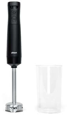 dittert Stabmixer Set 1000W – inkl. Zerkleinerer, Schneebesen & Mixbecher, Turbo-Funktion, stufenlos regelbar, edles Design, Serie ONE in dittert DARK