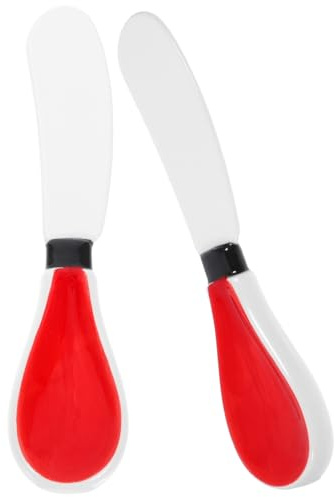 UKCOCO Spatules à Fromage et Beurre en Céramique 2 Pièces Multifonction pour Étaler Confiture Miel et Beurre Design Ergonomique Surface Lisse Outil Cuisine Pratique pour Usage