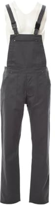 SADISRLS PAYPER Trolley Salopette da Lavoro Uomo Tuta Meccanico a Pettorina 100% Cotone Twill Sanforizzato Officina Agricoltura (IT, Testo, 5XL, Regular, Regular, Smoke)