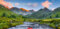 Alpenpanorama Kalender 2024. Die Berge der Schweiz, Deutschlands und Österreichs in einem Großformat-Kalender. Atemberaubende Panoramafotos der Alpen in einem großen Wandkalender.