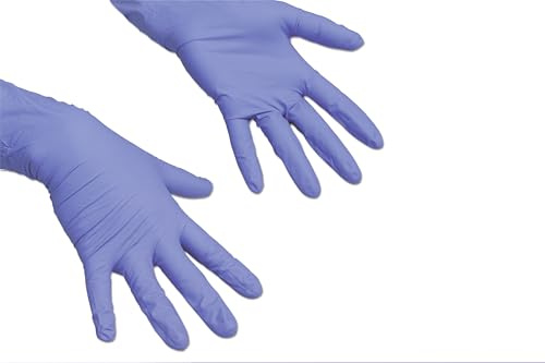 Vileda Professional LiteTuff nitrilhandskar L, 100 stycken, pulverfria och latexfria, utan accelerator, för professionell rengöring, lämpliga för utspädda rengöring/desinfektionsmedel, CE Kat. III