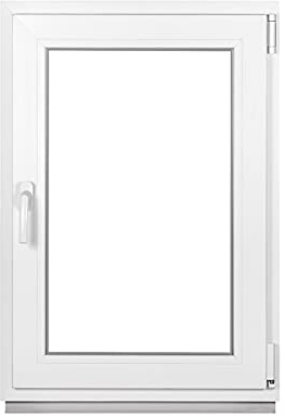 Premium Kunststofffenster Von Komforta - Kellerfenster Weiß Argon Isoglas BxH: 400 x 600 mm Garagenfenster/Gartenhaus Fenster BxH: 40 x 60 cm 2-fach Verglast Din Rechts Funktion Dreh Kipp Fenster