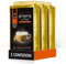 King Cup - 3 Sachets de 500 Gr de Melange en Poudre de Café Soluble au Ginseng au Sucre de Canne, Idéal pour Ajouter à l'Eau Chaude, Sans Gluten, Sans Lactose et Sans OGM