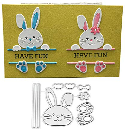 ECMQS Bow Rabbit Stanzmaschine Stanzschablone Prägeschablonen Stanzformen Schablonen Für Scrapbooking, Herstellung Von Karten, Albumdekoration, Bilderrahmen