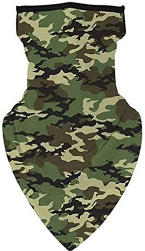 Scarf Shack Unisex Bandana Gesichtsbedeckungsmaske Schal Gesicht Rave Sturmhaube Halsmanschette mit Ohrschlaufen, Staubtuch, waschbar, Wind Motorradabdeckung für Frauen/Männer