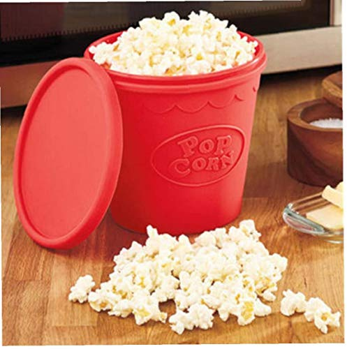Hotaden Diy Silicone Microwave Popcorn Maker Bucket Snack Bucket Family Party Supplies Kitchen Tools Popcorn Microwave
