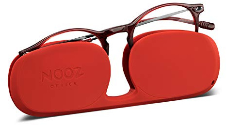 NOOZ Optics – Brille gegen blaues Licht ohne Stärke für Kinder von 3 – 6 Jahren – runde Form – Farbe Rot – Kollektion Cruzy