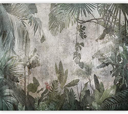 murando Fotomurales autoadhesivos Hojas Tropicales 343x256 cm Papel Pintado Decoración de Pared Murales Pegatina decorativos adhesivos 3d Fotográfico Selva Naturaleza Monstera b-C-0821-a-a
