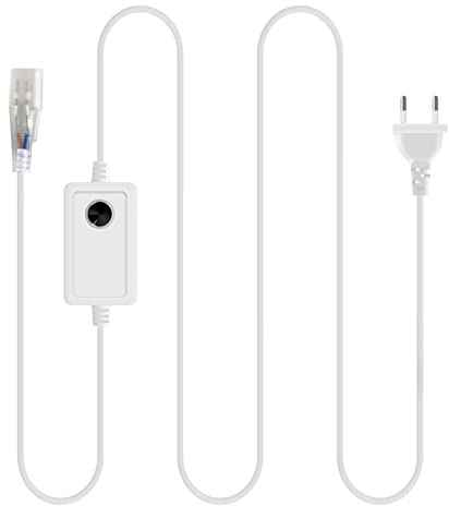 KSIBNW Interruttore dimmer per strisce luminose a LED al neon, dimmer a LED per 230 V SMD 2835 neon LED