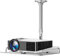 Projector Mount Projector Bracket Ceiling Wall Bracket Household Telescopic Lifting Wall Hanging Wall Surface with Tray Multi-functional Projector Hanger Ceiling Mount with Tray ( Size : 60-120cm )