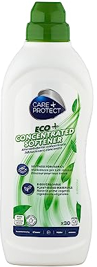 Care+Protect ECO+ Laundry Softener - Ideal For All Types Of Fabrics - Softens Fabrics And Facilitates Ironing 750 ml For Upto 30 Washes
