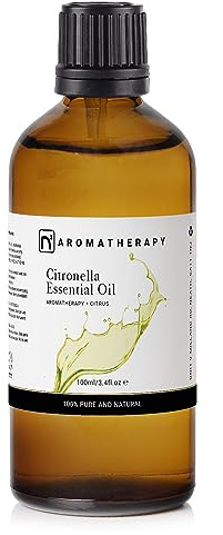 n2 Aromatherapy Citronellaöl - 100 ml | 100% Naturreines Citronella Ätherisches Öl