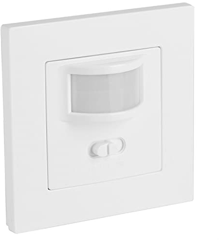 Motion Sensor Switch,10V‑240V Occupancy Motion Sensor Light Switch, PIR Infrared Motion Activated Wall Switch, No Neutral Wire, Single Pole for Incandescent Bulb, Wall Plate