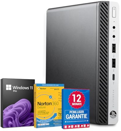 HP EliteDesk 800 G4 PC Computer Intel Core i5-8500@ bis zu 4,1 GHz 32 GB 512 GB SSD mit Windows 11 Pro & GRATIS Bluetooth, WLAN & Antiviren-Software inkl. 12 Monate Garantie (Generalüberholt)