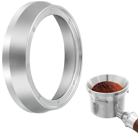 Title: VOSSOT Dosierring 51mm, Edelstahl Kaffee Dosierring mit 8 Starken Magnetisch, Espresso Dosing Funnel für 51mm Siebträger Barista Zubehör Kaffeemaschine