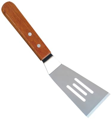 Kleiner Grillschaufel mit Holzgriff aus Edelstahl